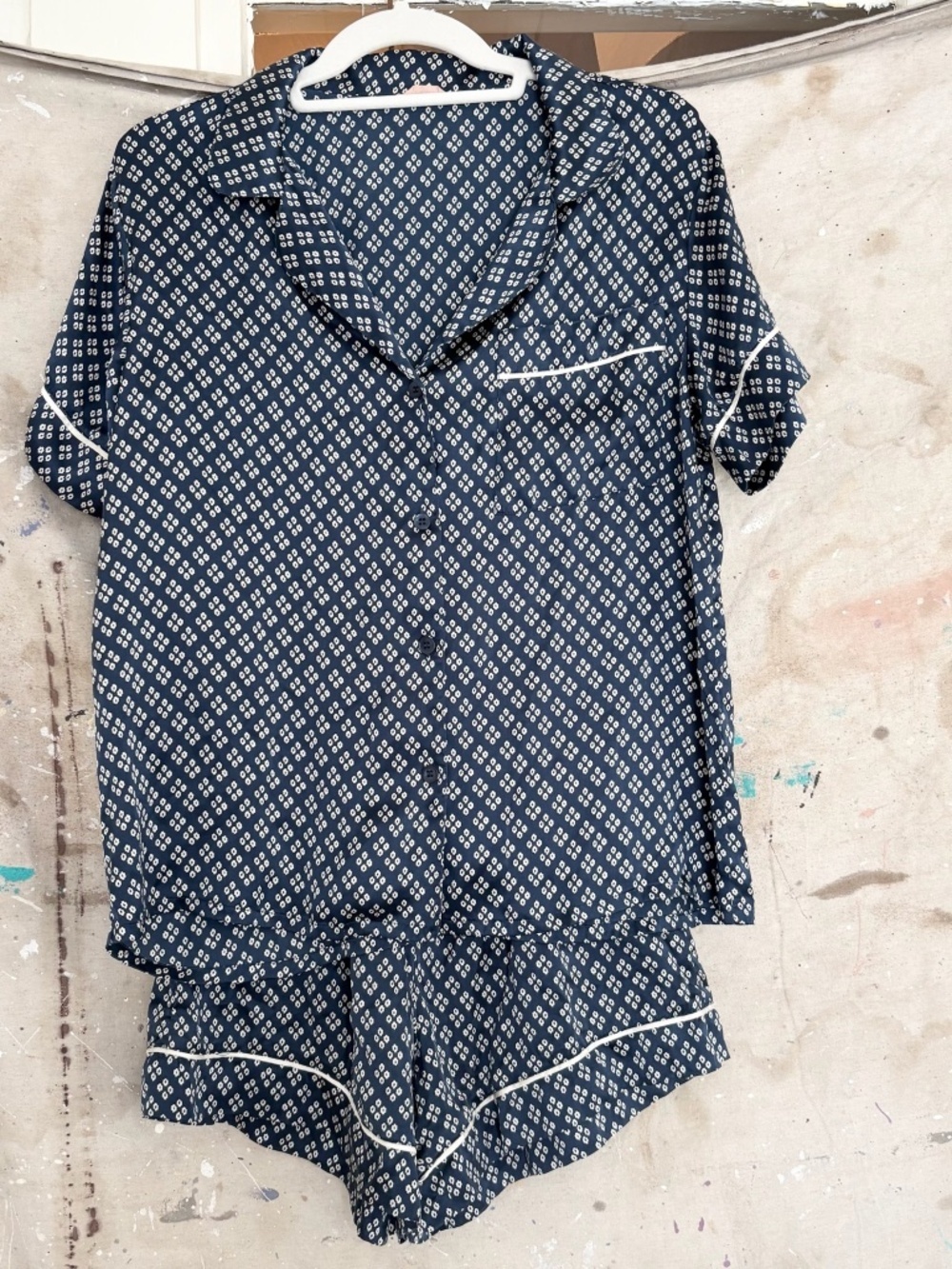 Eberjey Inez Washable Silk Printed Short PJ Set
